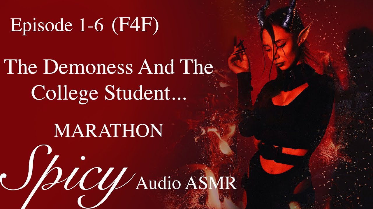 [SPICY] (F4F) Accidental Demon MARATHON; ASMR Audio Sleep Story; Demoness; Romance; Night Ambiance;