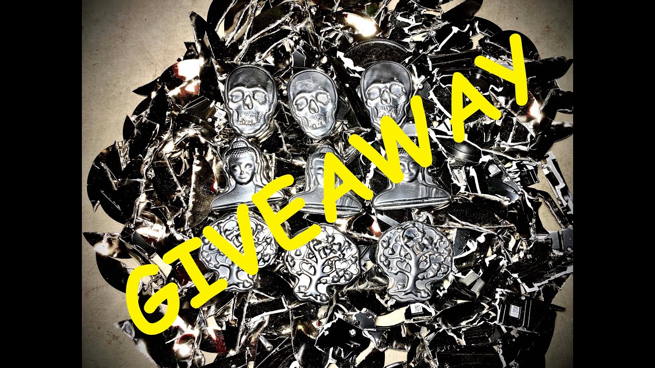 Hard Drive Melt Giveaway - Aluminum Skull, Buddha, Tree Of Love - The Growing Stack