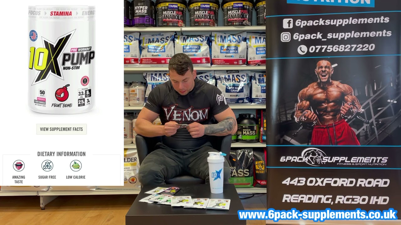 10X Athletic pump review with 6pack-supplements