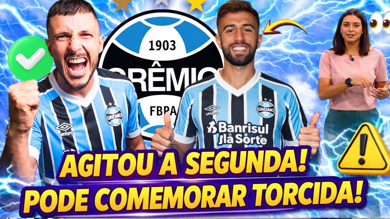 😱BOMBA NA SEGUNDA ! GRÊMIO ACERTA CONTRATO MILIONÁRIO COM VOLTANTE ! NOTICIAS DO GRÊMIO HOJE✅