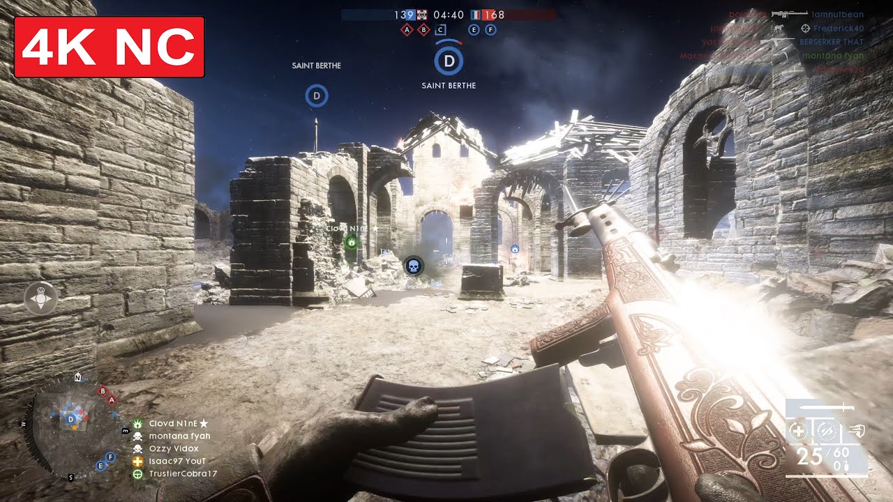 Battlefield 1: Conquest gameplay [4K No Commentary]