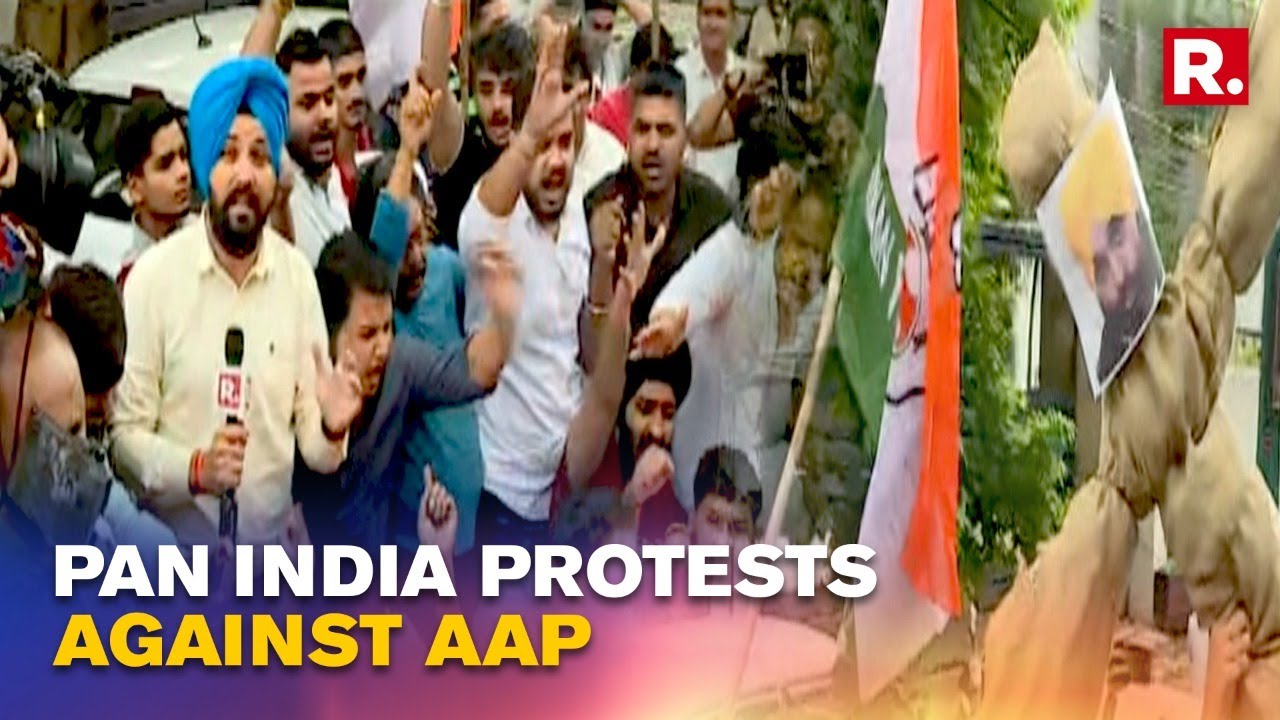 Sidhu Moosewala killed: Congress Stages Massive Protest In Jammu, Burn Punjab CM Mann's Effigy