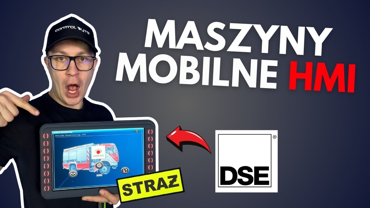 Panel HMI dla maszyn mobilnych - sterowanie wozem strażackim (DSE M812, Codesys)