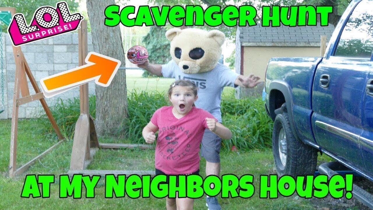 Hello Neighbor In Real Life LOL Surprise Scavenger Hunt!The Neighbor Took My LOL Dolls