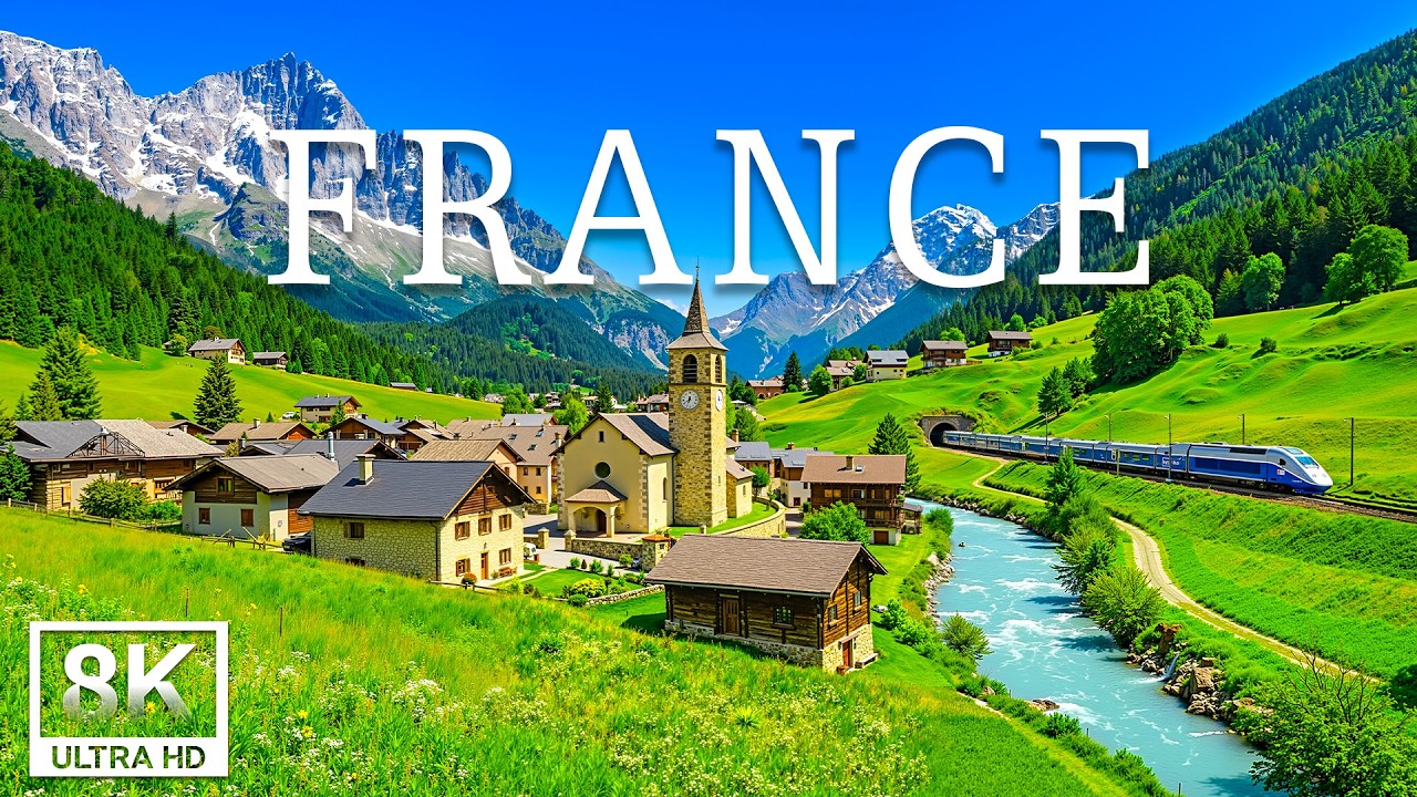 France 8K | Timeless Beauty of France – Charming Villages, Alpine Landscapes & Historic Cities