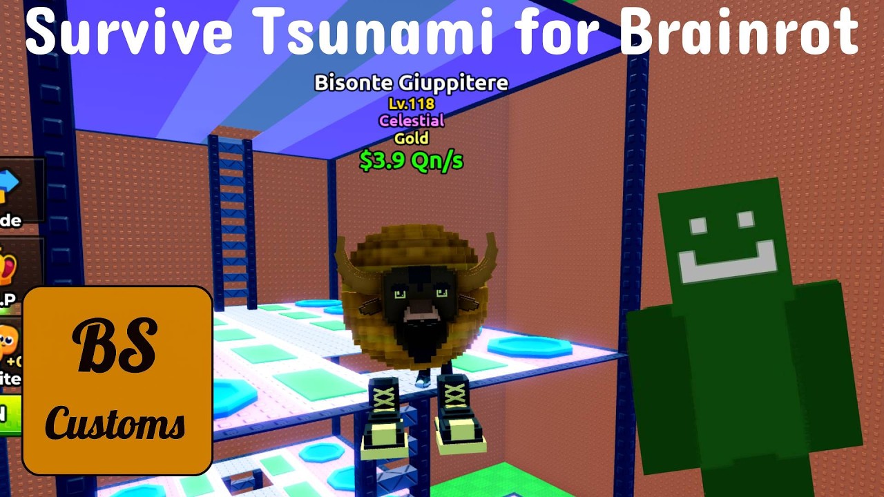 Getting a $3.9 Qn/s Brainrot in Survive Tsunami for Brainrots