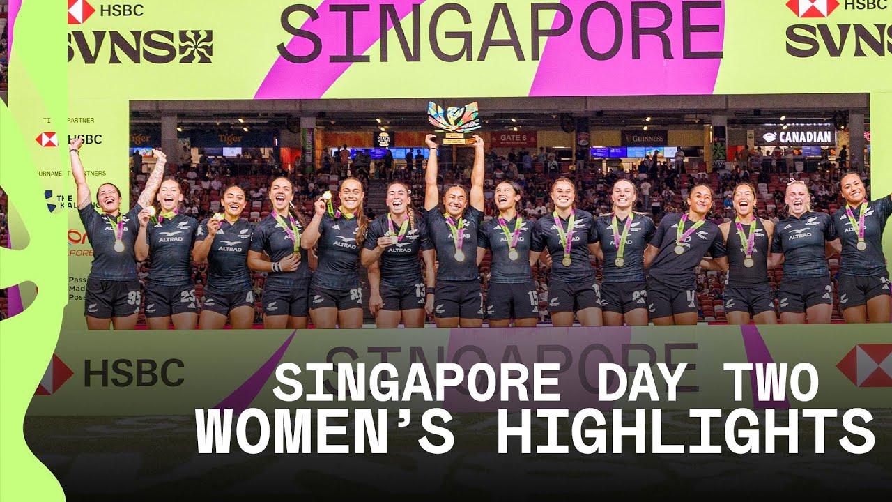 New Zealand secure the THREE-PEAT 🤯 | HSBC SVNS Singapore 2026 | Day Two Women's Highlights