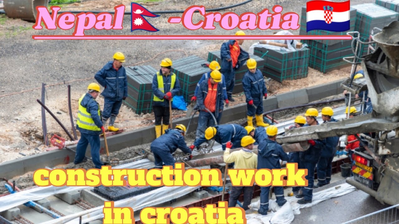 Construction work in Croatia🇭🇷🇭🇷// salary Kati hunxa tw?
