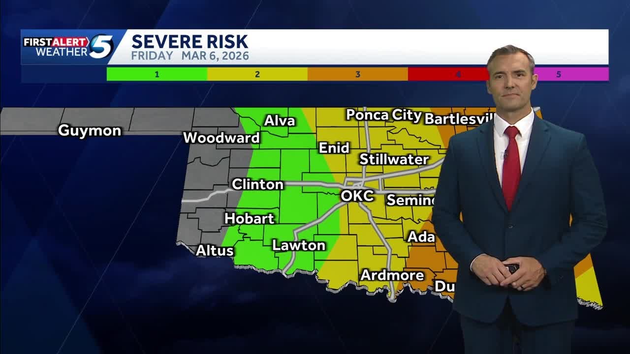 Oklahoma Weather Forecast: More severe storms with tornado risk expected Friday