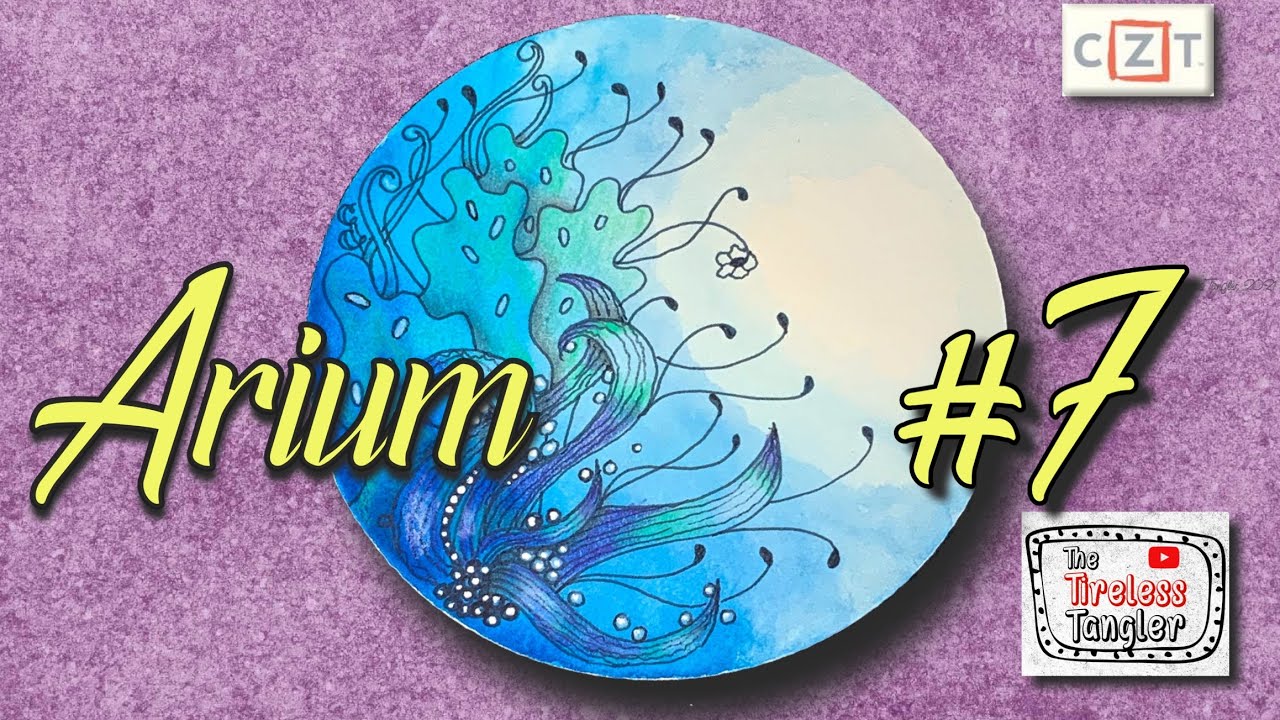 ARIUM || 100 Days of Zentangle ® 2021 || Day 7