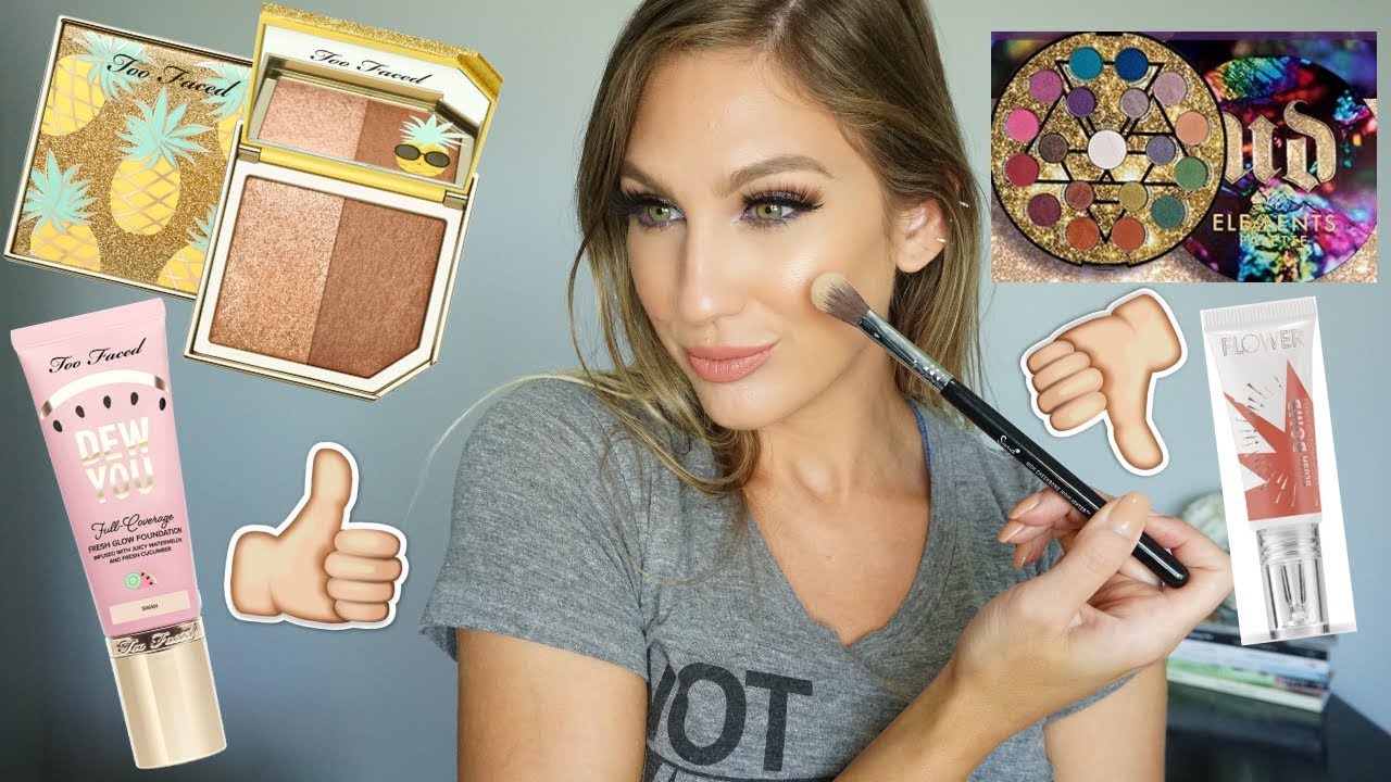 TRYING NEW MAKEUP │URBAN DECAY ELEMENTS PALETTE, TOO FACED TUTTI FRUTTI + MORE