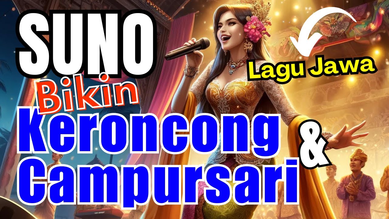 Bikin Keroncong dan Campursari Pake AI Musik SUNO | Lagu Jawa