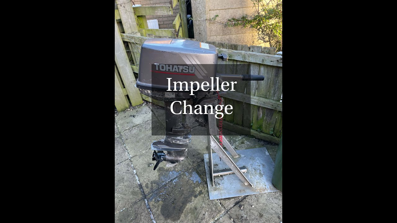 How To Change? - Tohatsu Outboard M8B Water Pump Impeller & Remove Lower Unit / Gearbox Instructions
