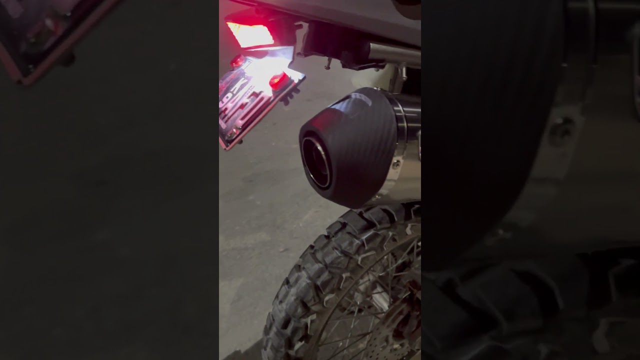 KLX 300 Dual Sport Delkevic 13.5 Tri Oval Exhaust Sound