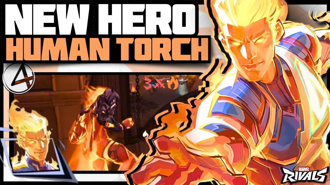 Hot New OP Duelist 🔥 | Human Torch Abilities & Gameplay | Marvel Rivals