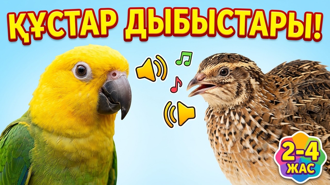 Жабайы құстар әлемі Кустар дыбыстары дауысы 3 4 жас