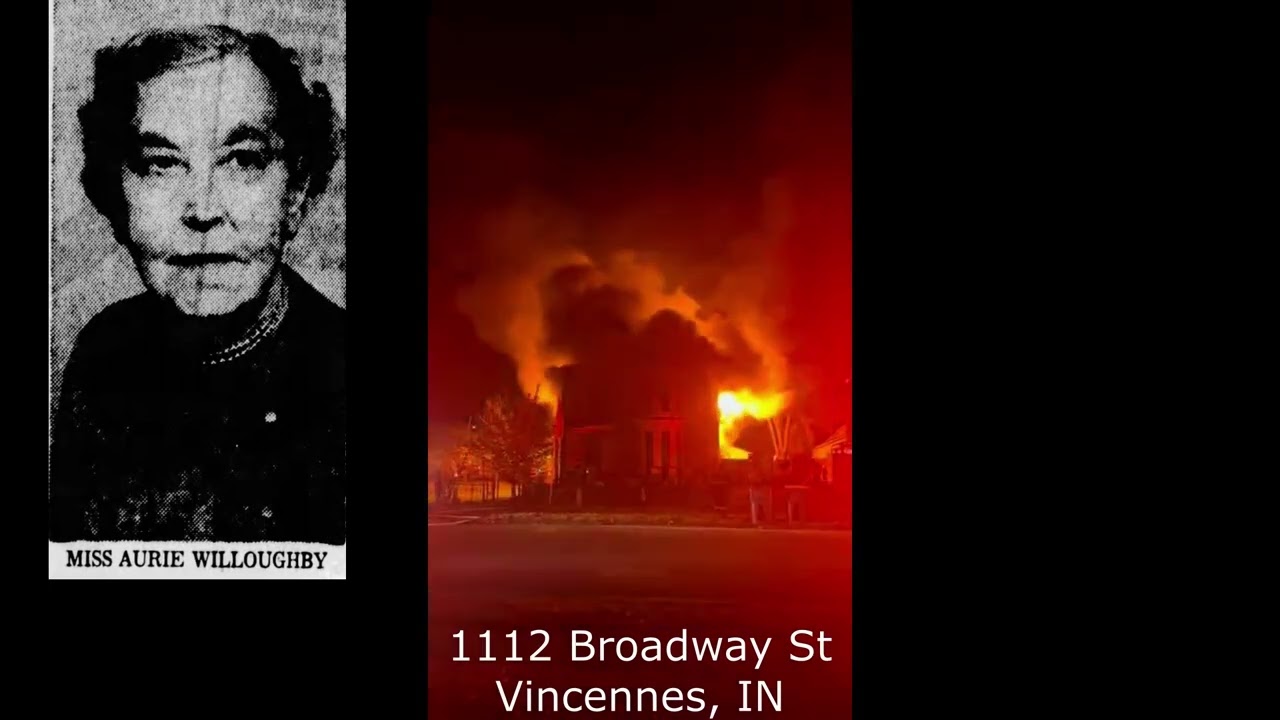 Major structure Fire at 1112 Broadway St, Vincennes Indiana.