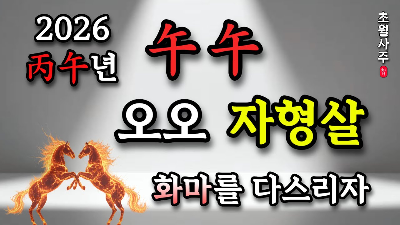 [2026년 운세] 午午 오오 자형살, '화마를 다스리자'