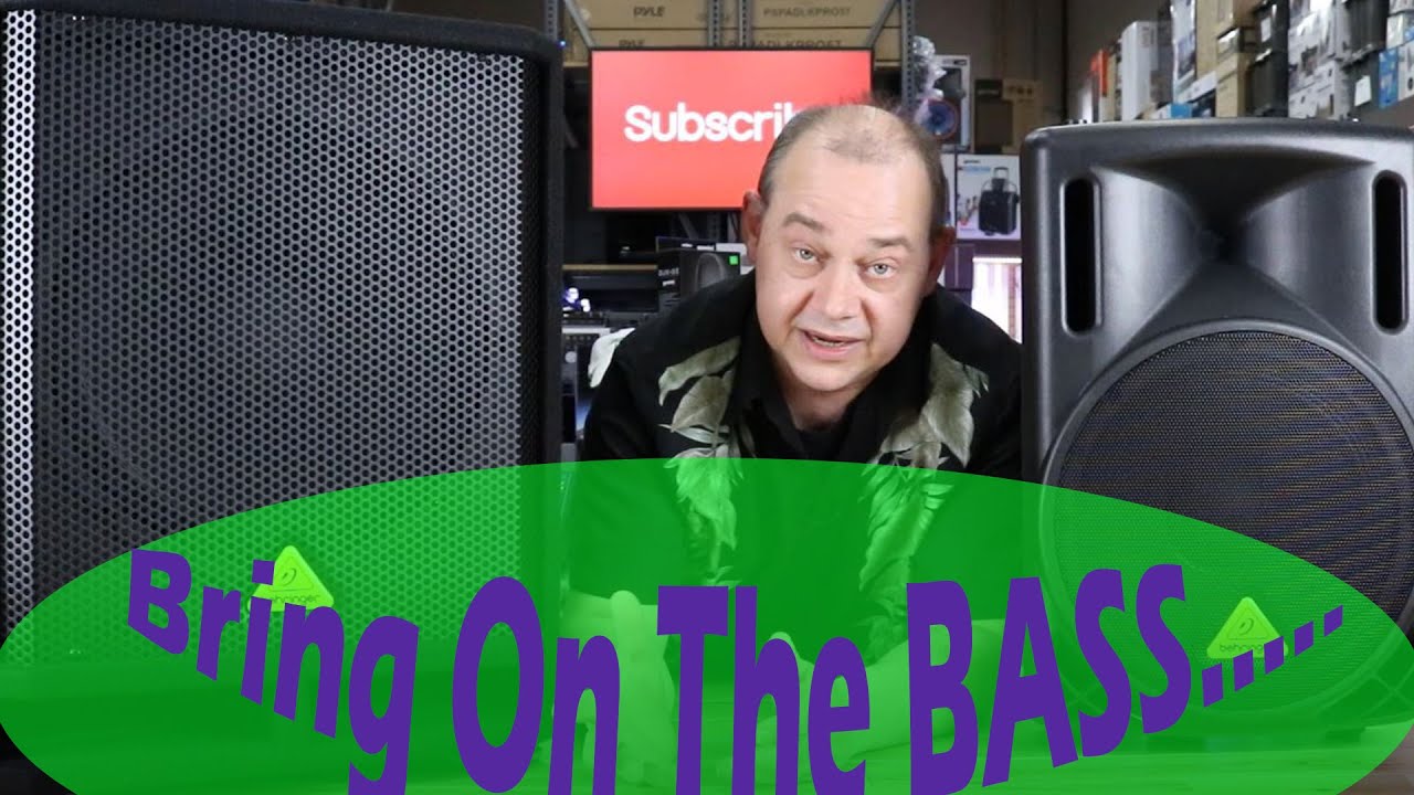 Bring On the BASS with the Behringer B212D 550W Powered Speaker Plus EUROLIVE VQ1500D 500w Subwoofer