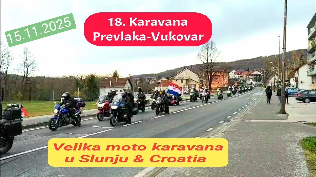 18. Karavana Prevlaka-Vukovar stigla u Slunj 15.11. 2025