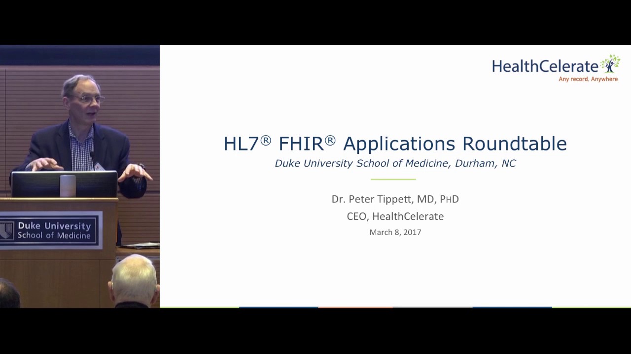 FHIR Applications Roundtable 2017: Peter Tippett - HealthCelerate