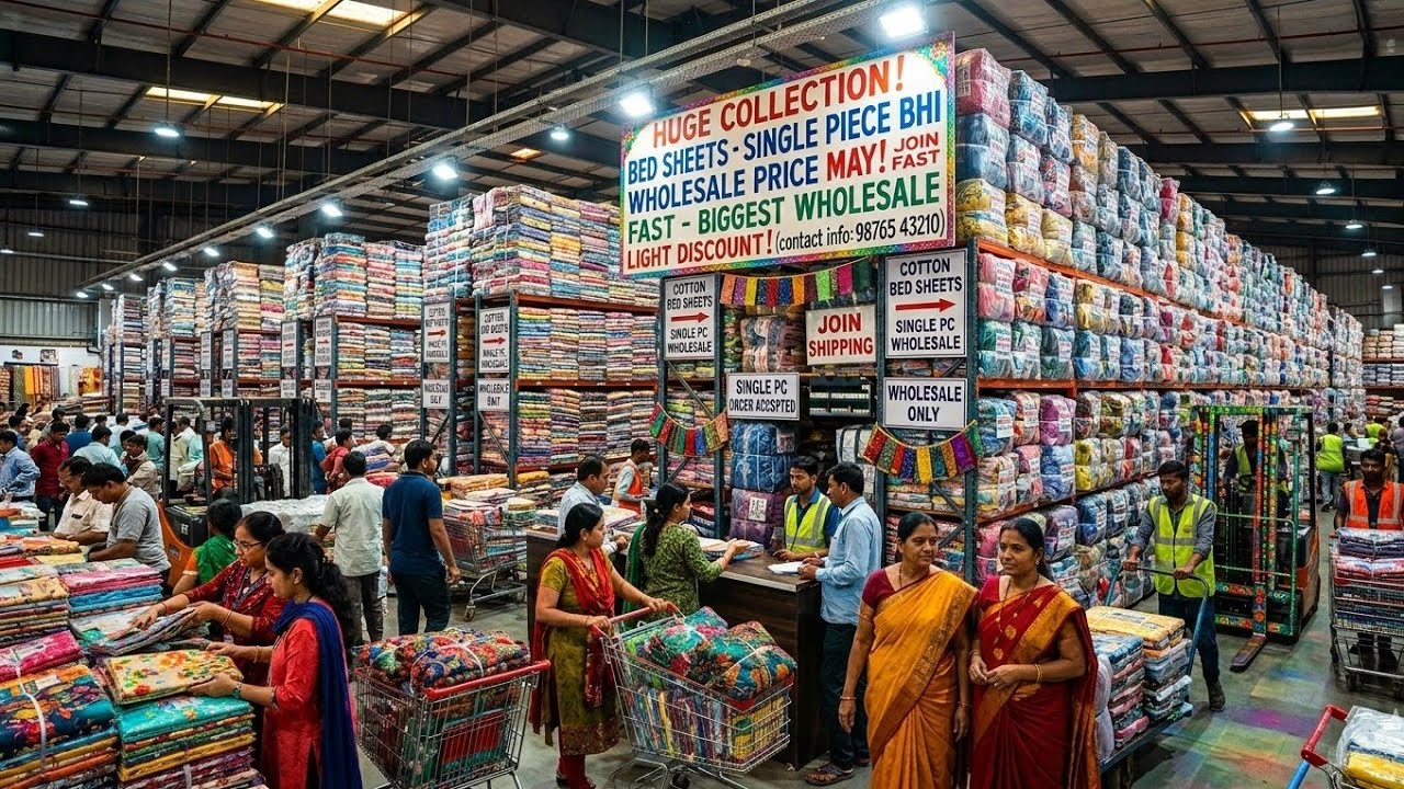 🥳huge collection of affordable bedsheets single piece bhi wholesale price me 😱 join fast👍9528598588