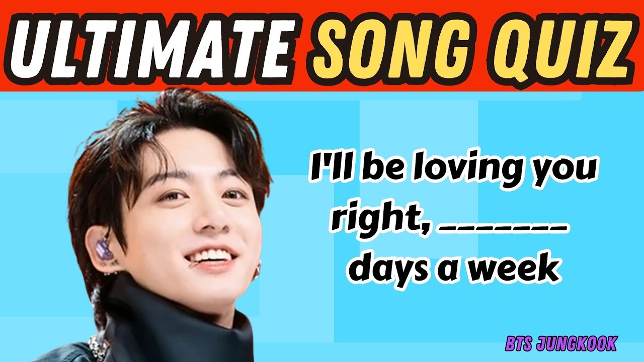 Ultimate Jungkook Song Quiz  | Guess the Jungkook Song & Finish the Lyrics!