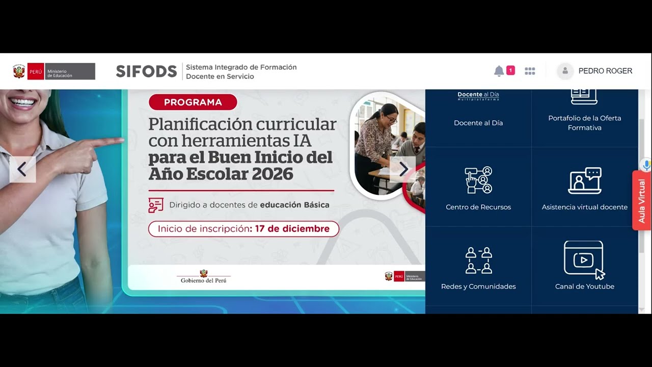 Planificación curricular con IA 2026 Sifods - Minedu.