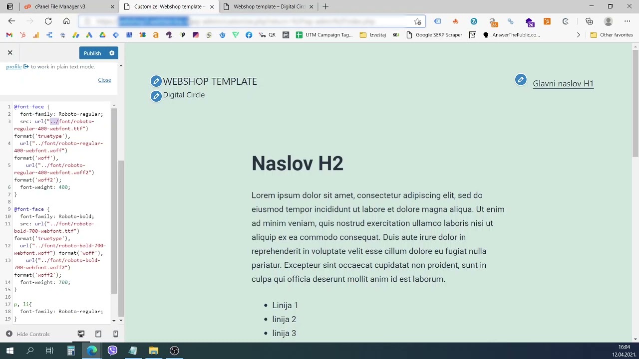 Kako da importujete font preko CSS kodova