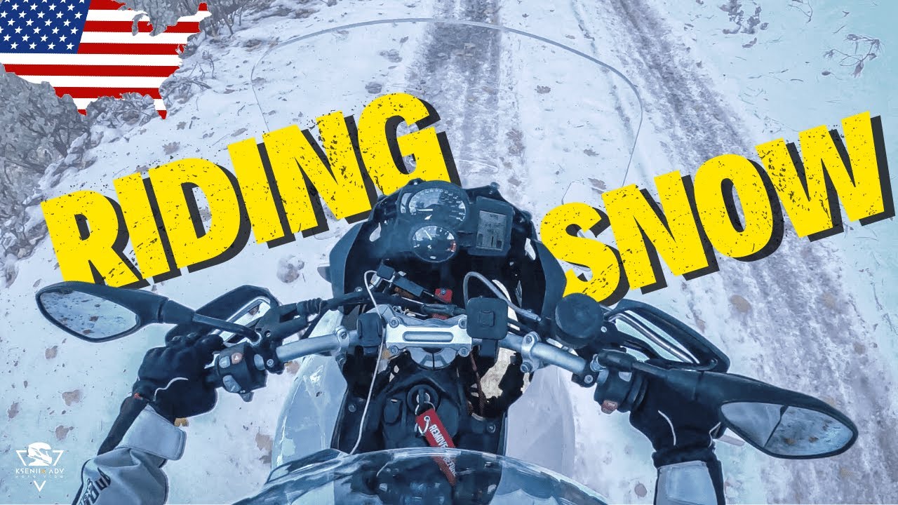 Riding SNOW with BMW F700GS! 🇺🇸❄️