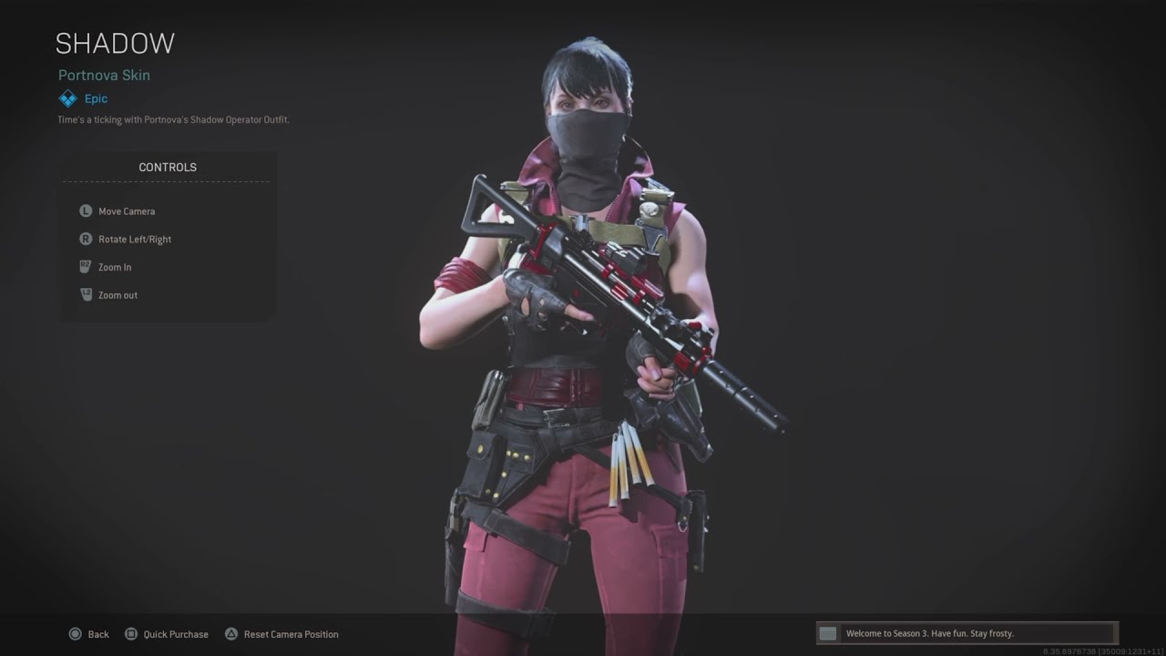 Portnova's Shadow Warzone skin is SO HOT! Including #epic from today's games with Cicciu