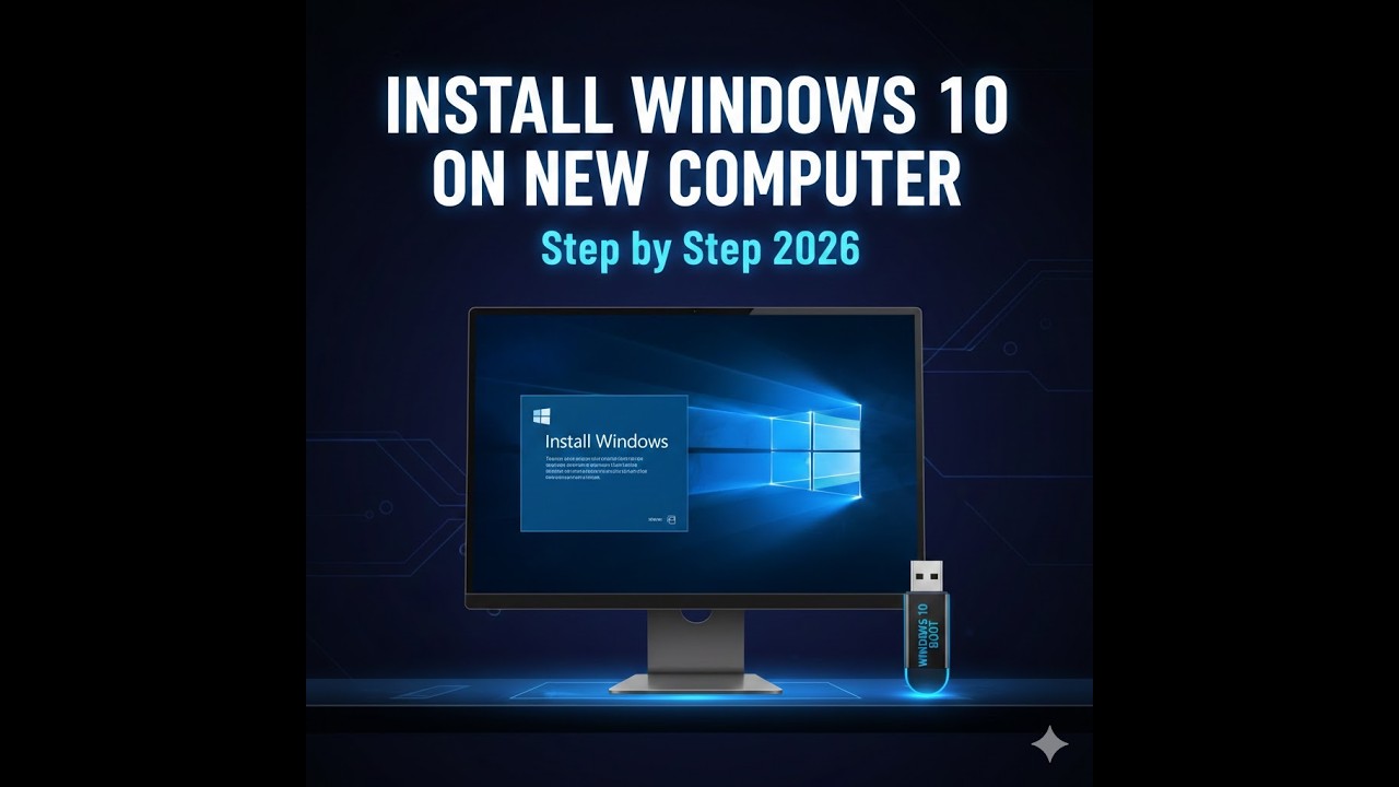 របៀបដំឡើង Windows 10 លើកុំព្យូទ័រថ្មី | Step by Step 2026