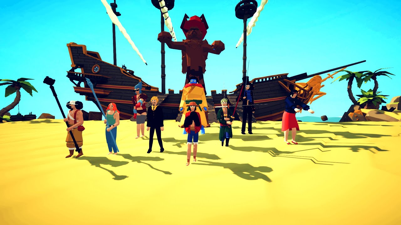 One Piece - Straw Hat Pirates Vs Pirate Faction In TABS | Totally Accurate Battle Simulator