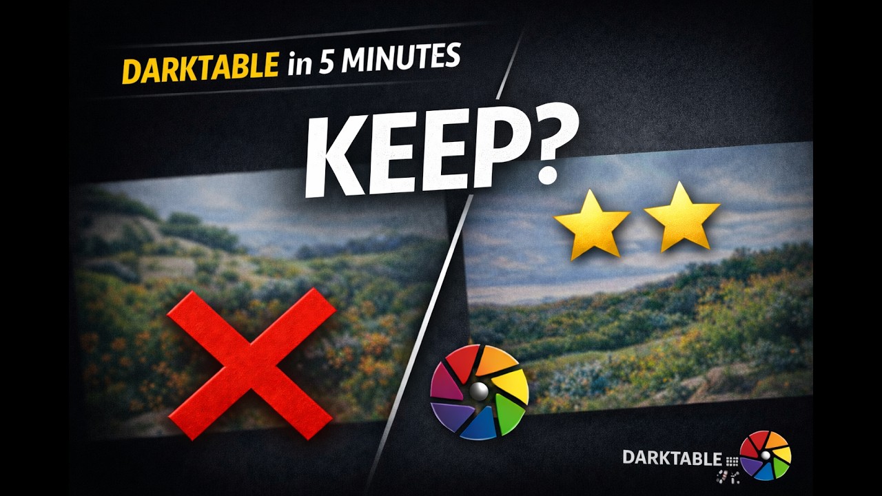 Darktable in 5 min – Ep 2 – Culling and Rating in Darktable
