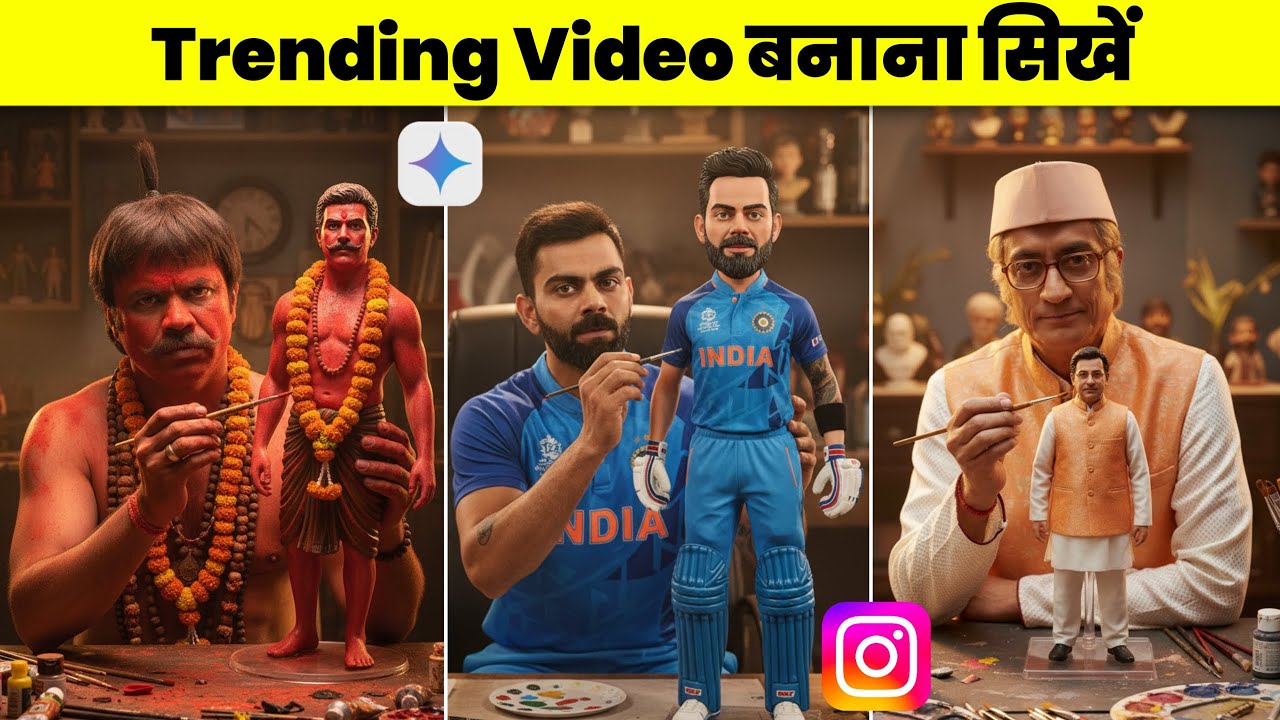 Viral Figurine Art | AI Generated Miniature Trend | Realistic Doll Making Video