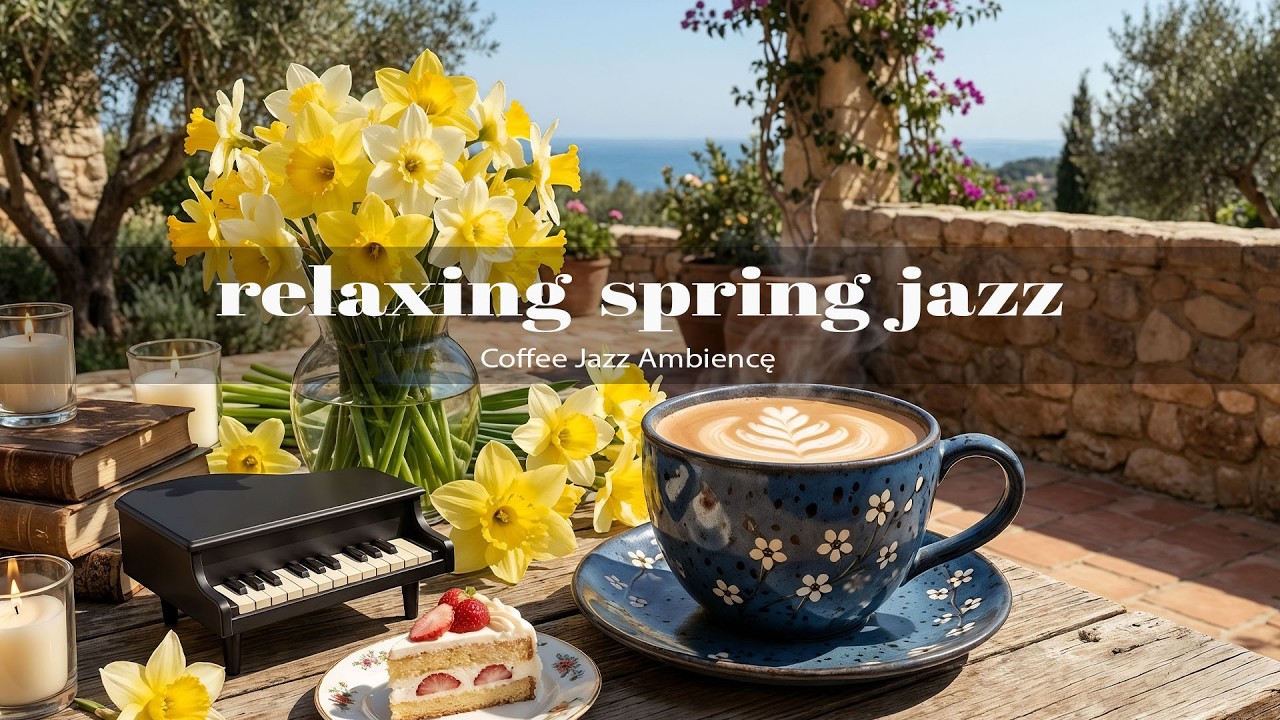 Relaxing Jazz & Bossa Nova ☕🌸 Positive Spring Instrumental for a Calm Start