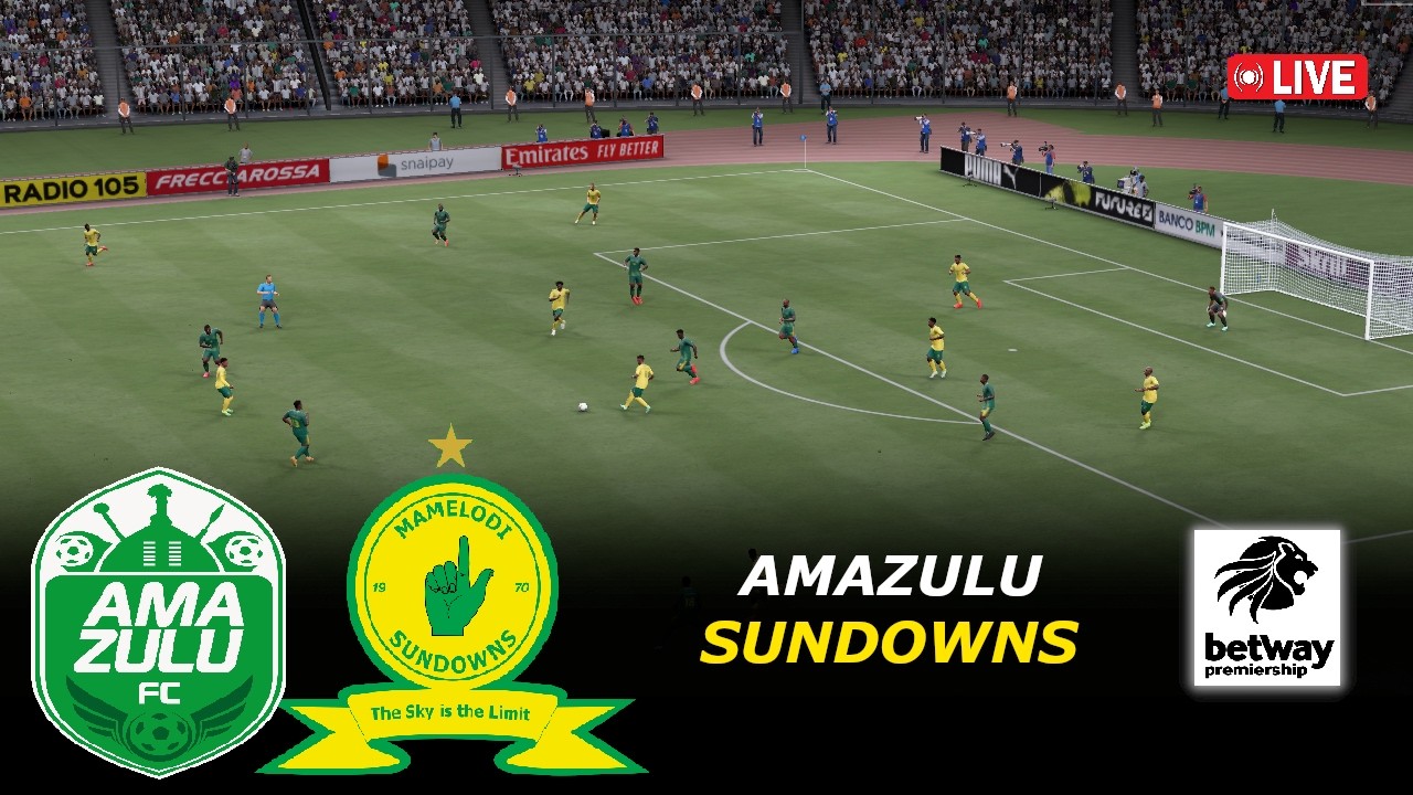 🔴AmaZulu vs Mamelodi Sundowns LIVE | Betway Premiership 2025/26 | eFootball Pes21 Simulation