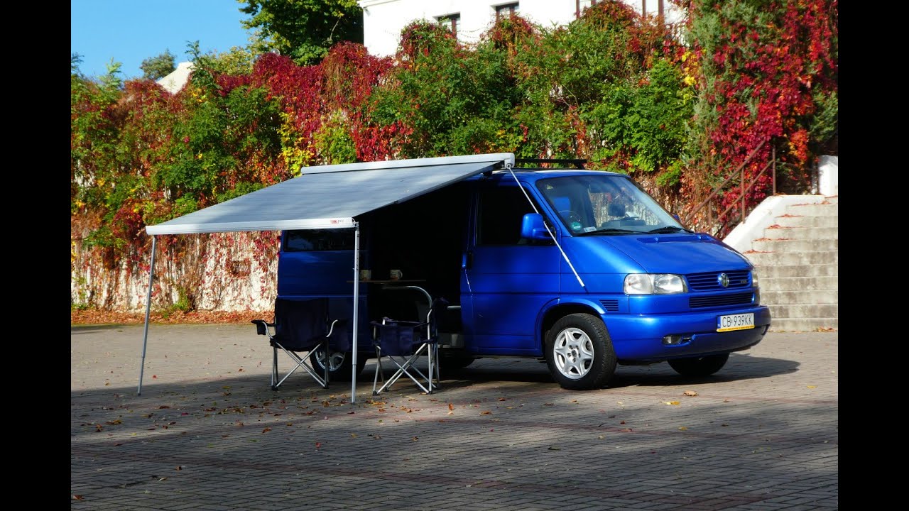 VW T4 Multivan Markise Markiza Fiamma F45s 2x stolik ausziehbarer Tisch Table