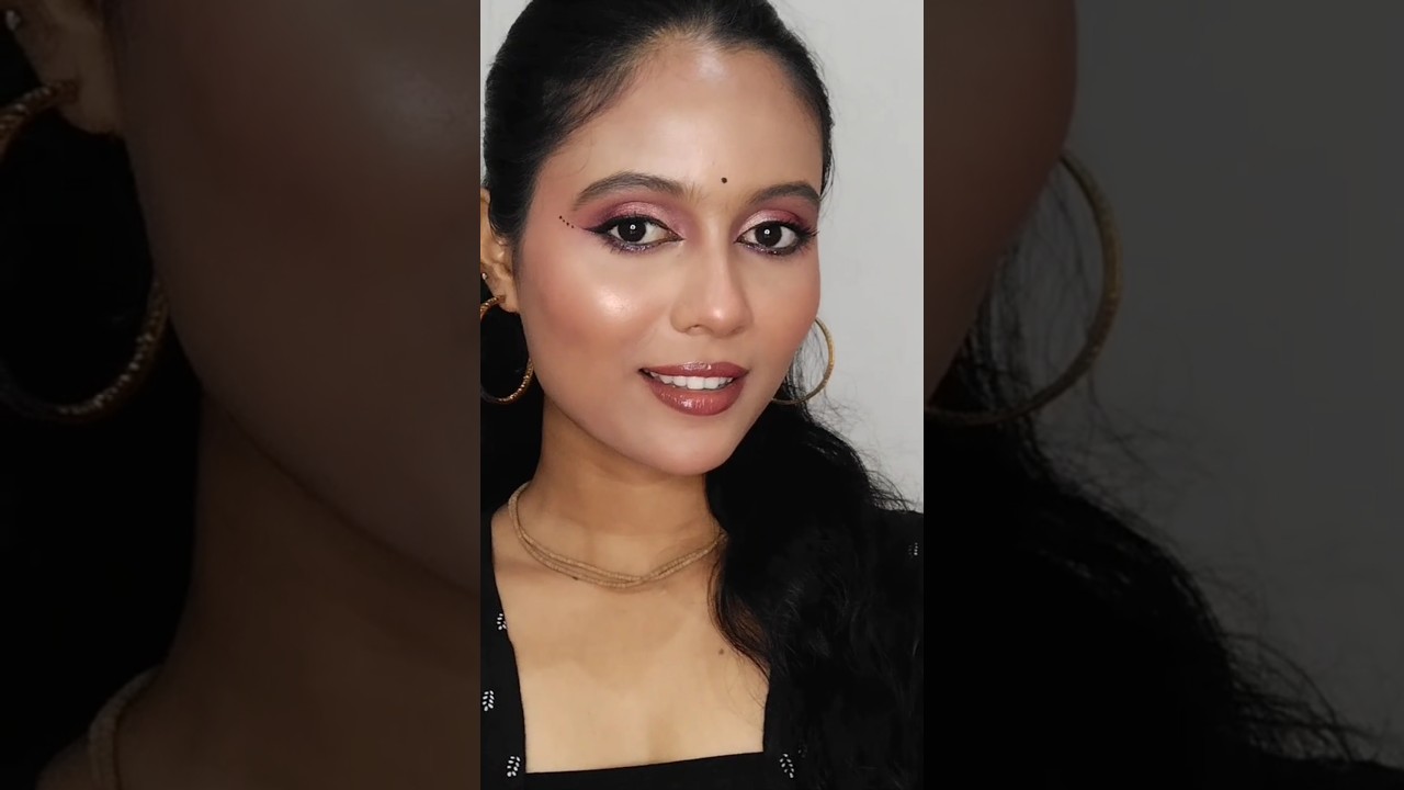 Day -05 navratri and durga puja look ✨✅ Full face makeup tutorial with affordable product