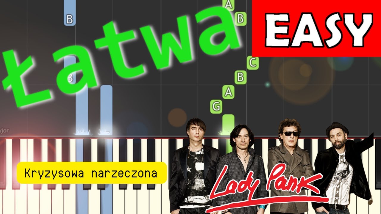 🎹 Kryzysowa Narzeczona (Lady Pank) - Piano Tutorial (łatwa wersja) 🎵 NUTY W OPISIE 🎼