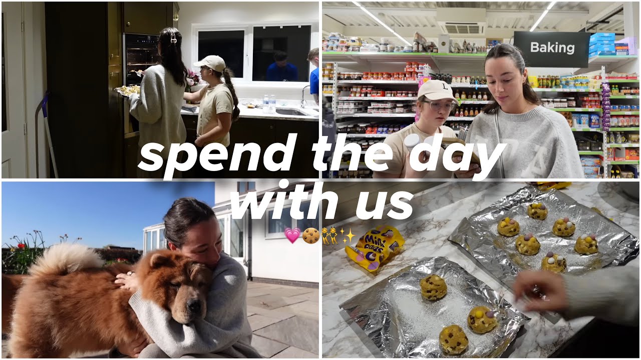 Проведите день со мной и моей младшей сестрой 💕 | Выпечка печенья, игры в саду и многое другое