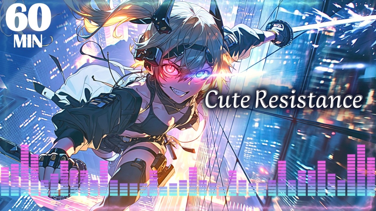1 HOUR music | You’re Already Within My Grip – Epic Cyberpunk / Anime Rock | Cute Resistance