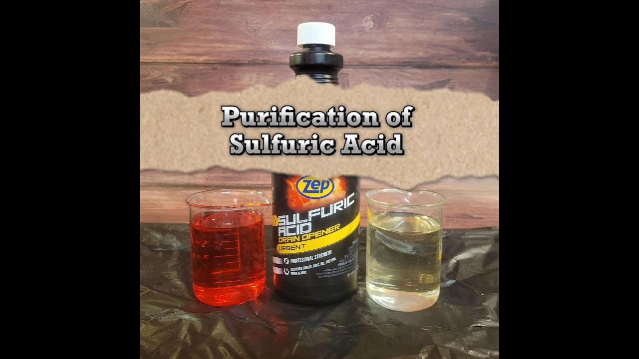 How to Make Pure Sulfuric Acid From Drain Cleaner