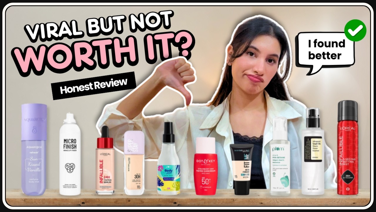 VIRAL PRODUCTS that are not worth it🥲| Skincare & Makeup✨ | TANVI ARORA