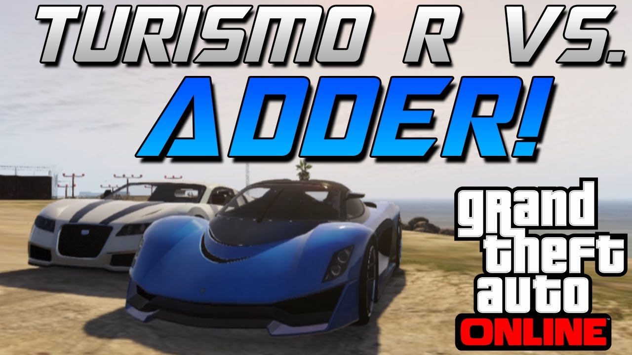 GTA 5 Online - Grotti Turismo R VS. Adder! Speed Comparison! Which Car Is Better? [GTA V]