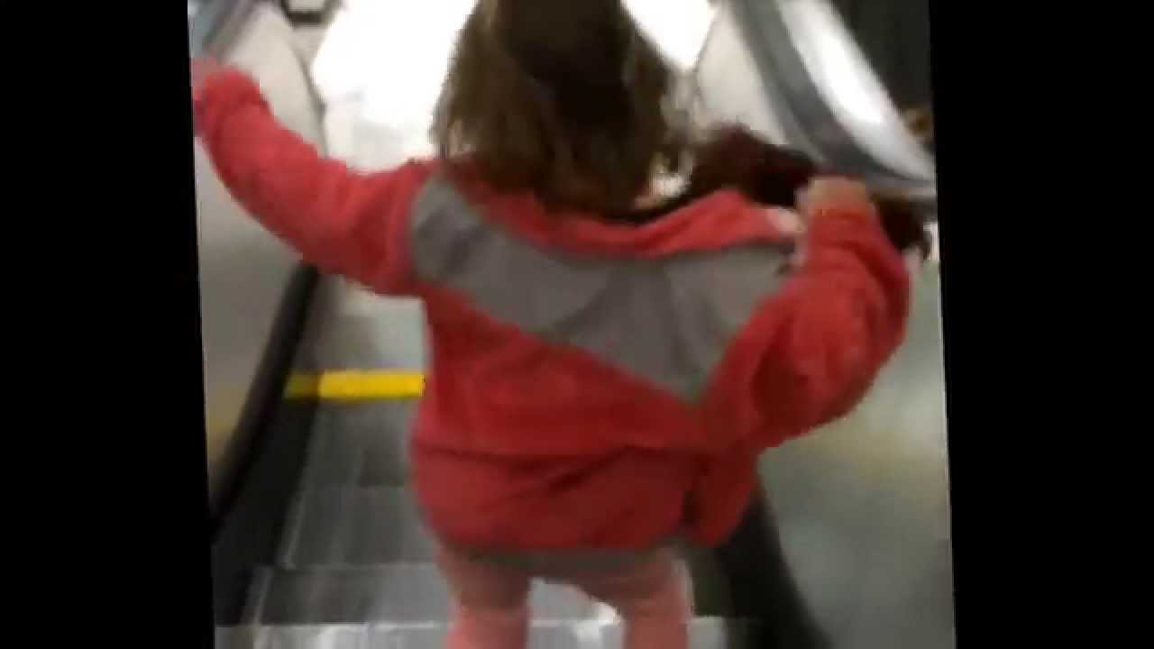E Finds Smiles in an Escalator Dance after a tough day at Vandy Children's