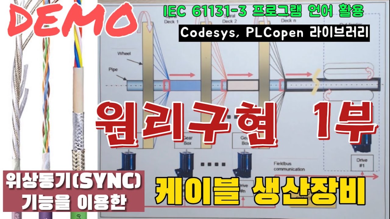 전선 케이블 생산장비 데모 원리구현 1부 - 기능설명 및 초기설정