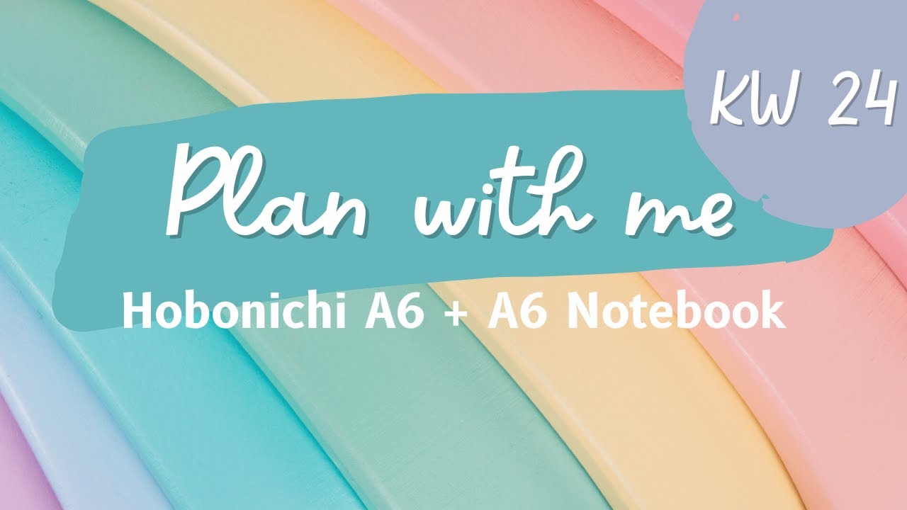 Plan With Me - Juni 2023 - KW 24 | Hobonichi Original A6 + Notebook A6 | Mama Gloria | Deutsch