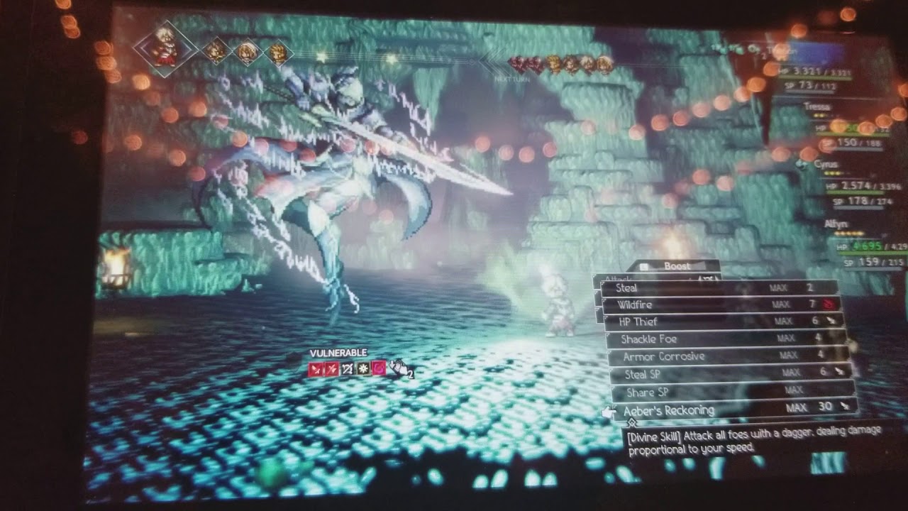 Octopath Traveler Therion Damage