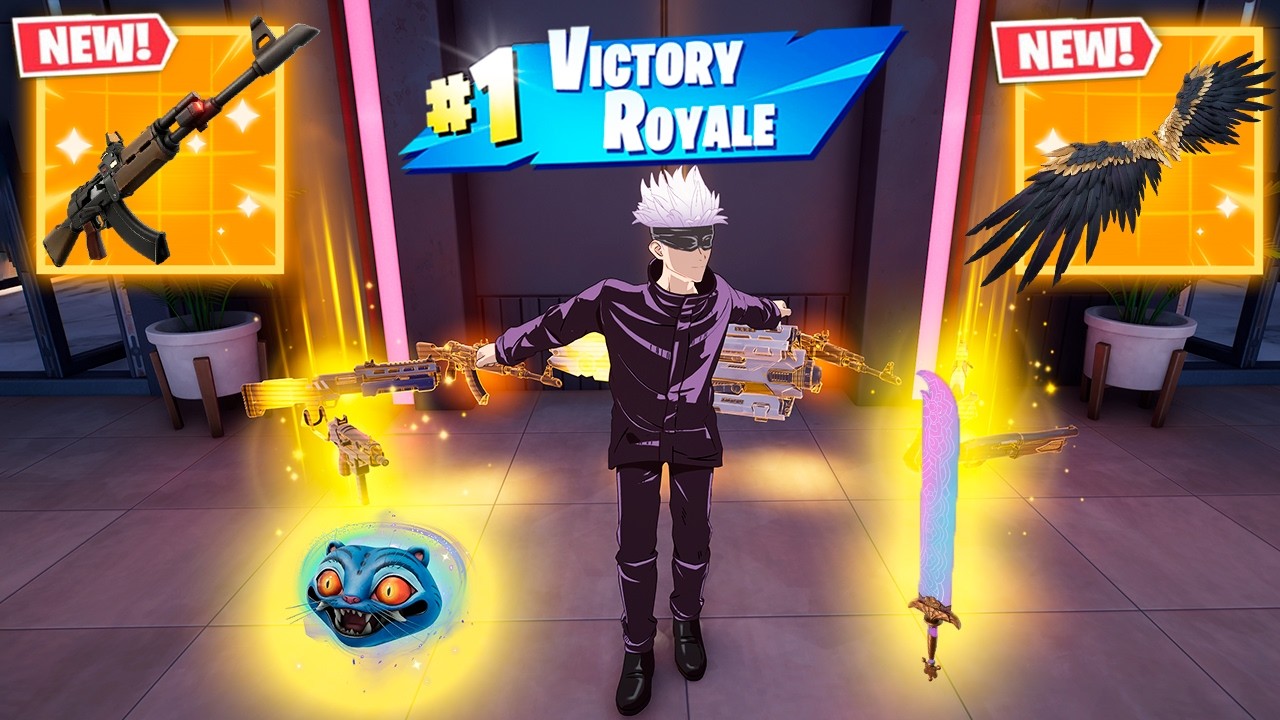 SATORU GOJO vs NEW MYTHIC'S CHALLENGE (NEW!! Fortnite Chapter 7 Season 1)